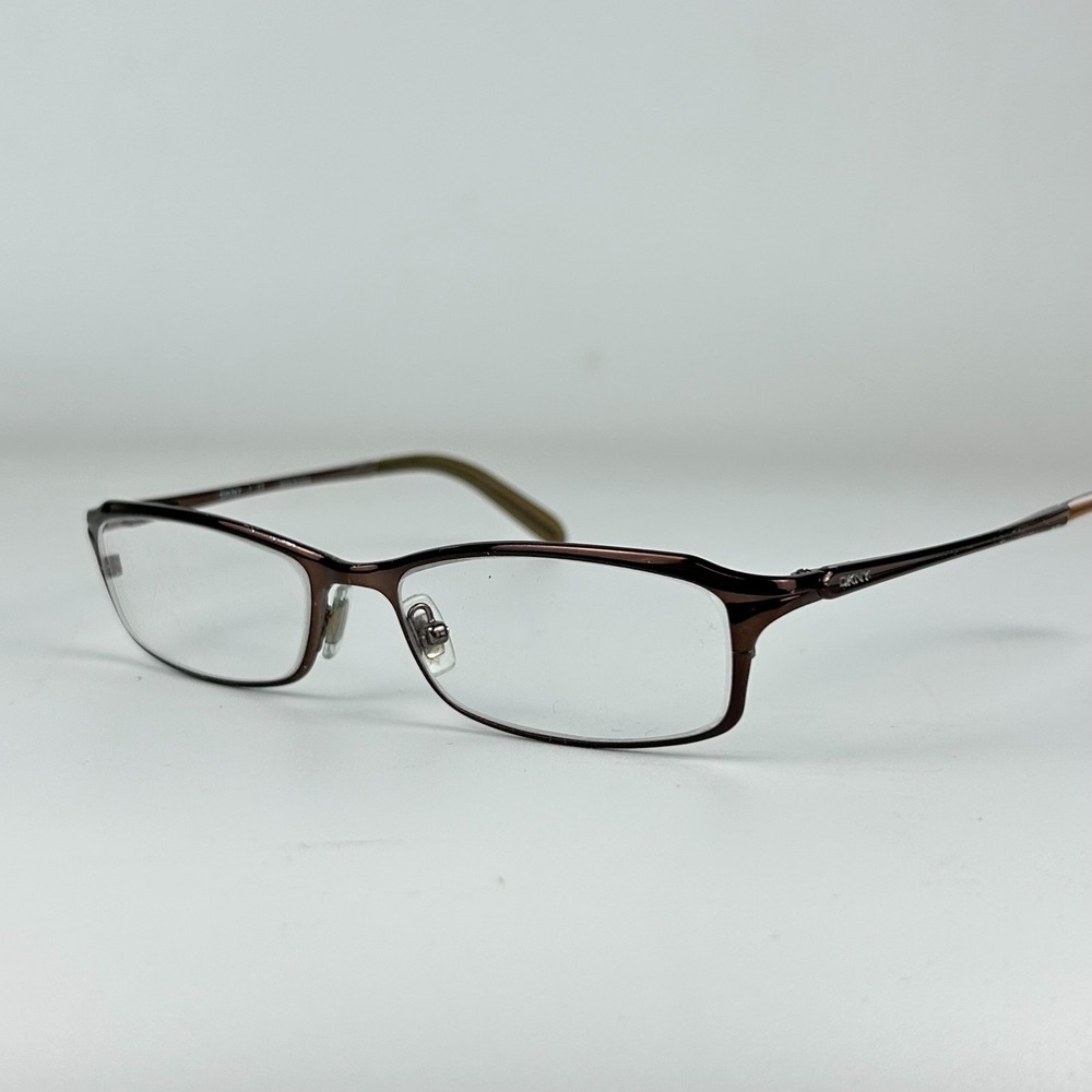 DKNY DY 5560 1034 Women's Eyeglasses Frame Brown Plastic Full Rim 53-16-135 mm